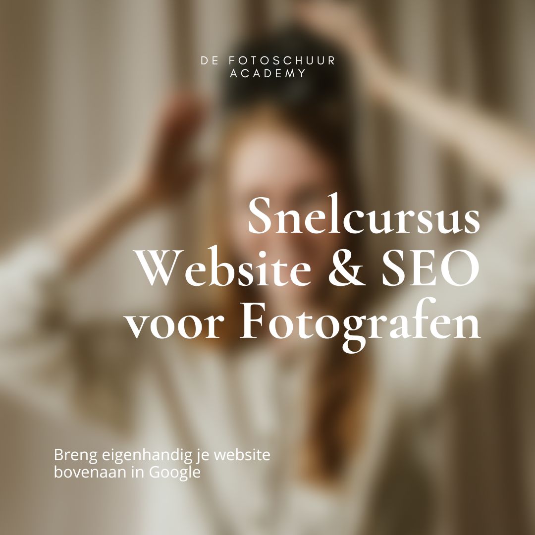 Snelcursus Website & SEO voor Fotografen